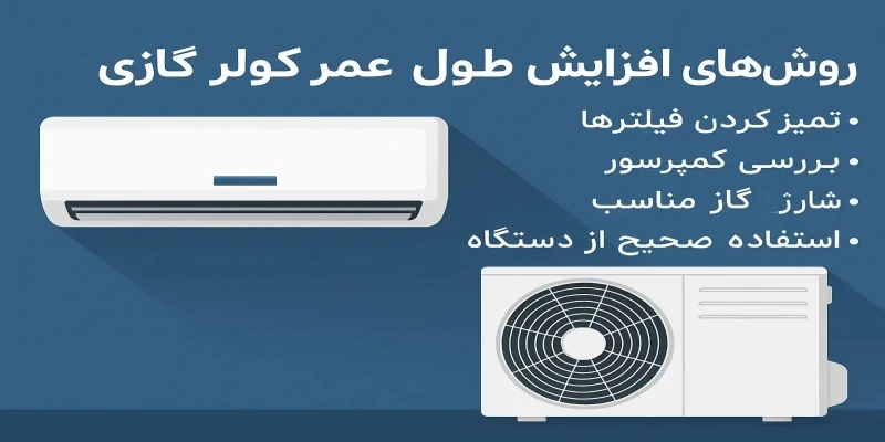 روشهای افزایش طول عمر کولر گازی